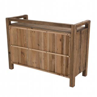 Commode 2 tiroirs SANDY Scandinave  en bois Pin recyclé